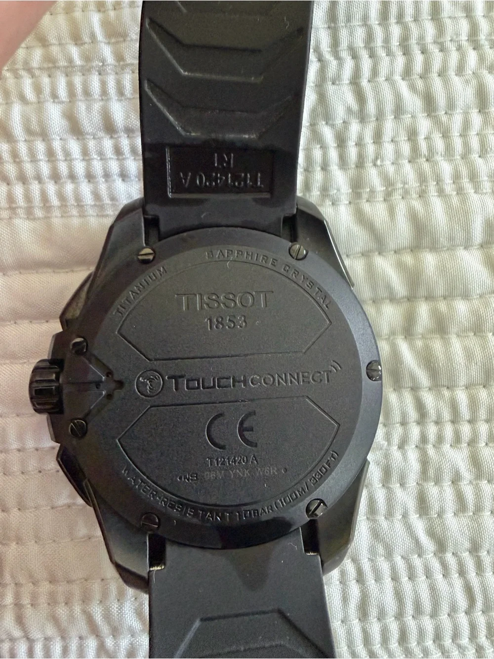Tissot White Watch Presentation Box with Black & Red Logo